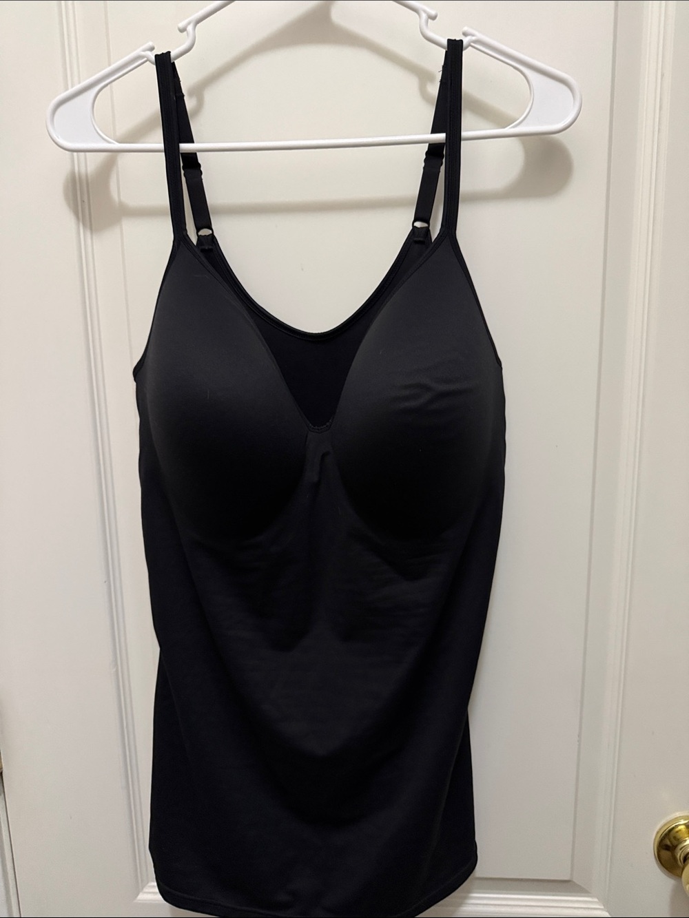 Women’s 3x Maiden Form Tummy Back Smoothing Black Shaping Wire Free Cami